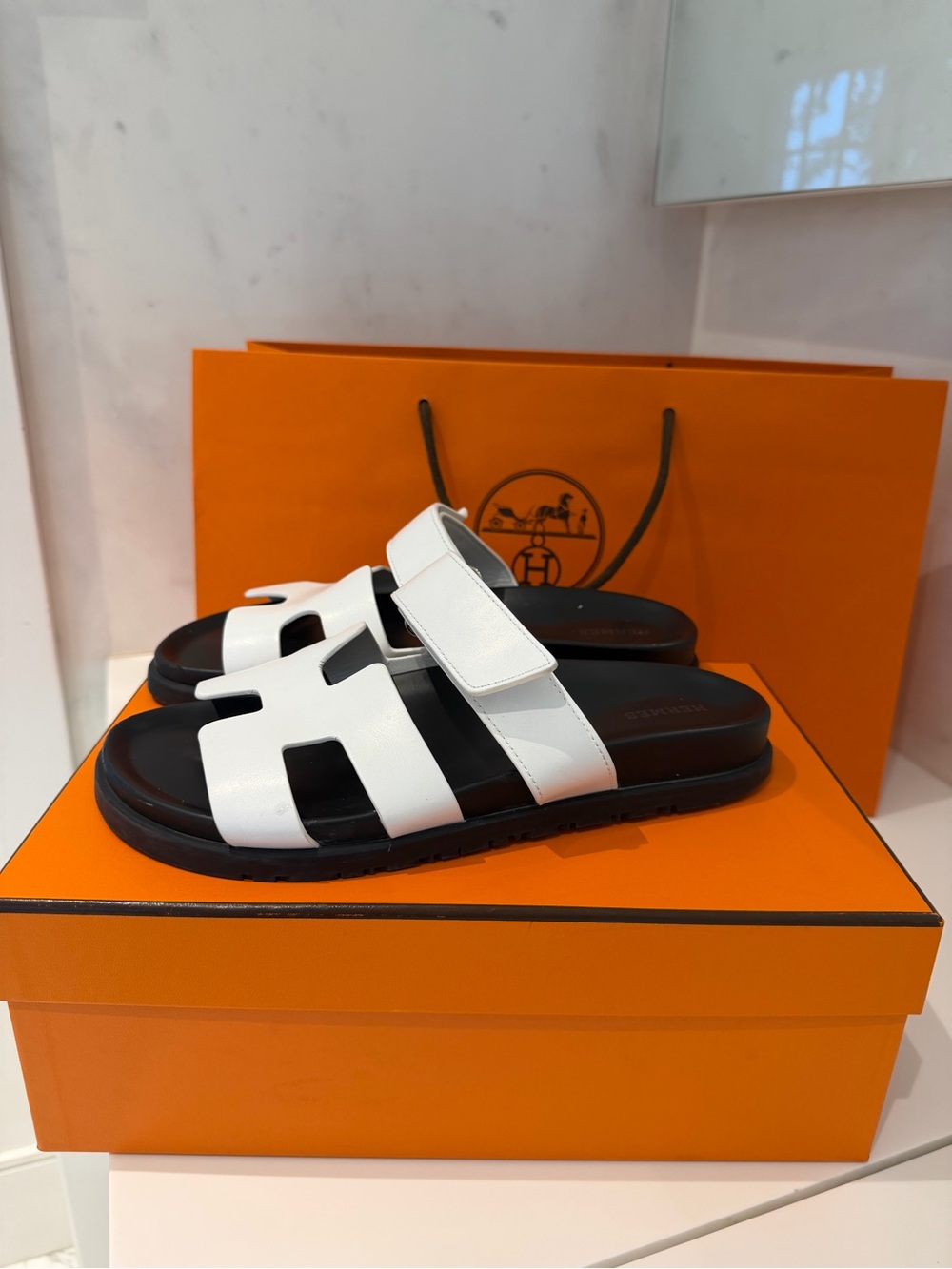 Hermès Chypre Sandals – Size 39.5